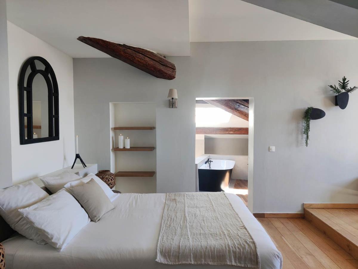 Chambres D'Hotes - Bed And Breakfast Les Palmiers Meze Luaran gambar